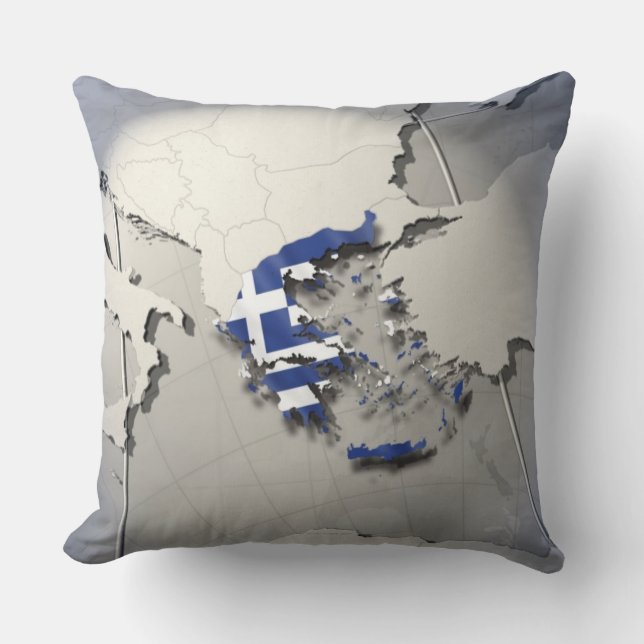 Coussin Drapeau de la Grèce (Recto)