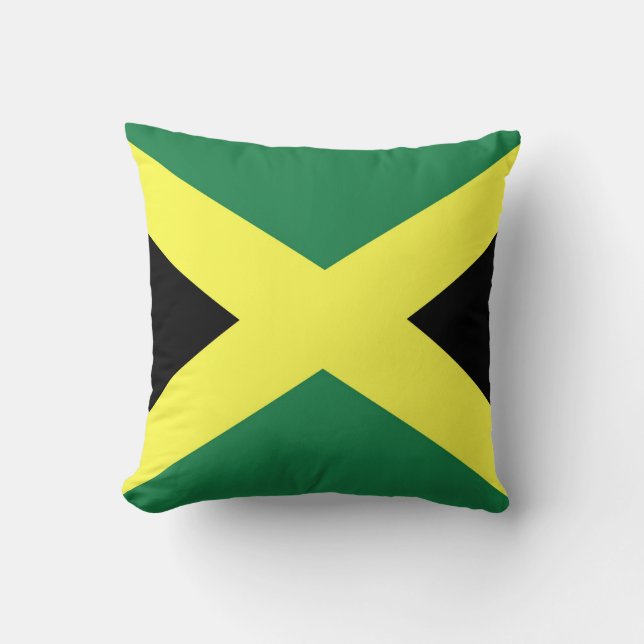 Coussin Drapeau de la Jamaïque (Recto)