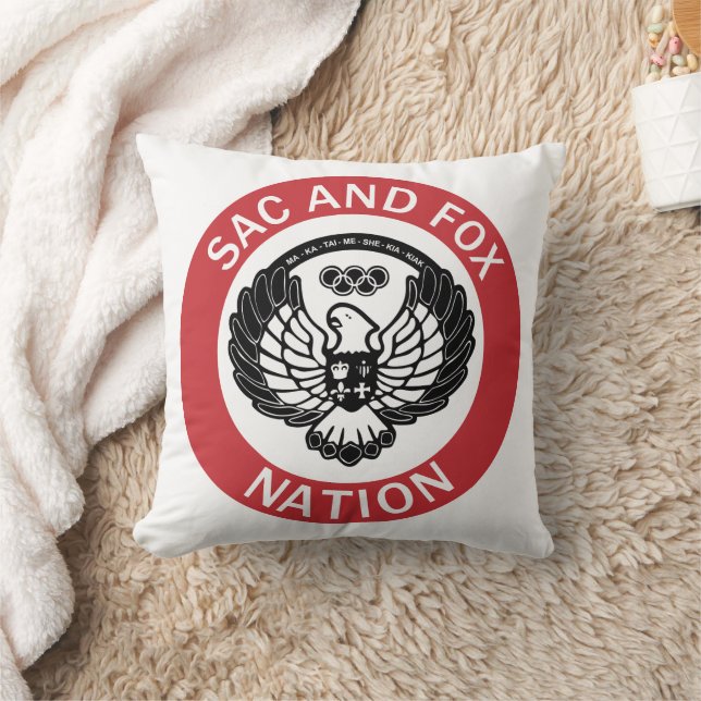 Coussin Drapeau de la Nation Sac and Fox Oklahoma (Couverture)