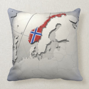 Coussin Drapeau de la Norvège