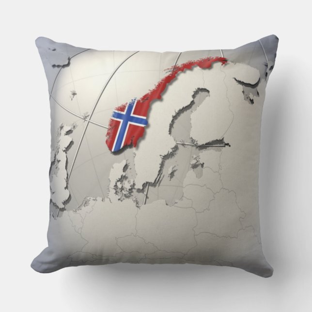 Coussin Drapeau de la Norvège (Recto)