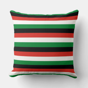 Coussin drapeau de la ville de Denison Texas rayures USA a