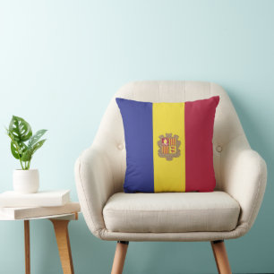 Coussin drapeau de l'Andorre