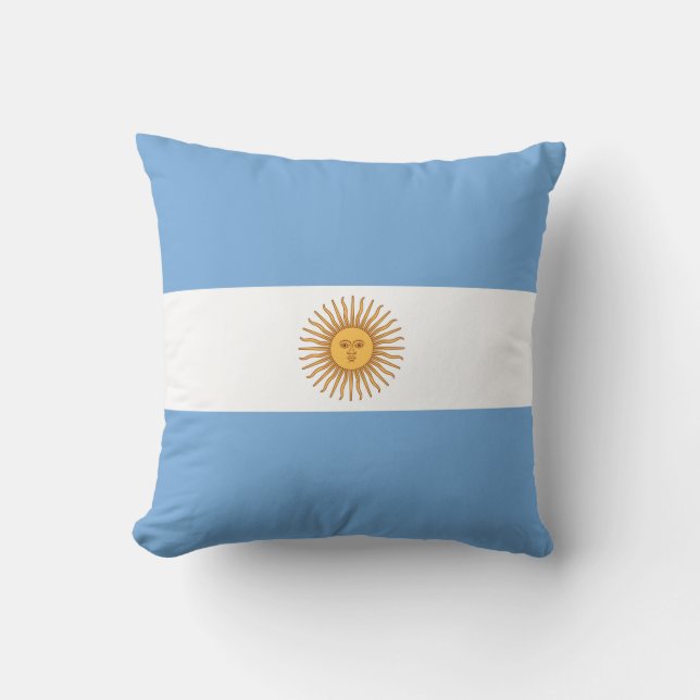 Coussin Drapeau de l'Argentine (Recto)