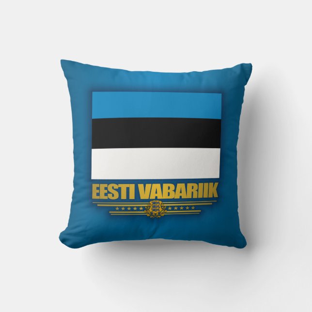Coussin Drapeau de l'Estonie (Eesti Lipp) (Recto)