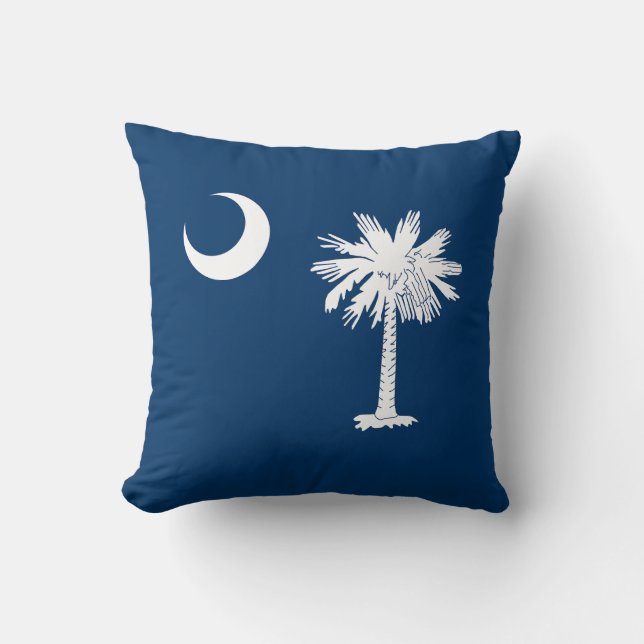 Coussin Drapeau de l'État de Caroline du Sud (Recto)