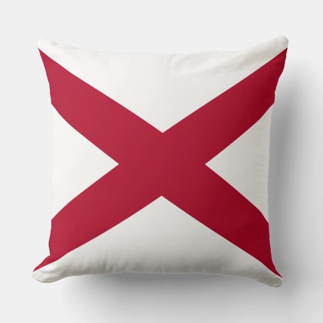 Coussin Drapeau de l'état de l'Alabama (Recto)