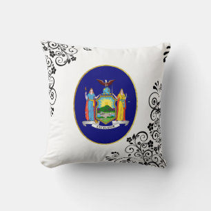 Coussin Drapeau de l'État de New York