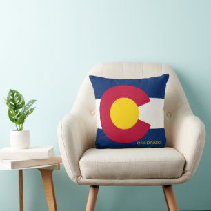 Coussin Drapeau de l'État du Colorado