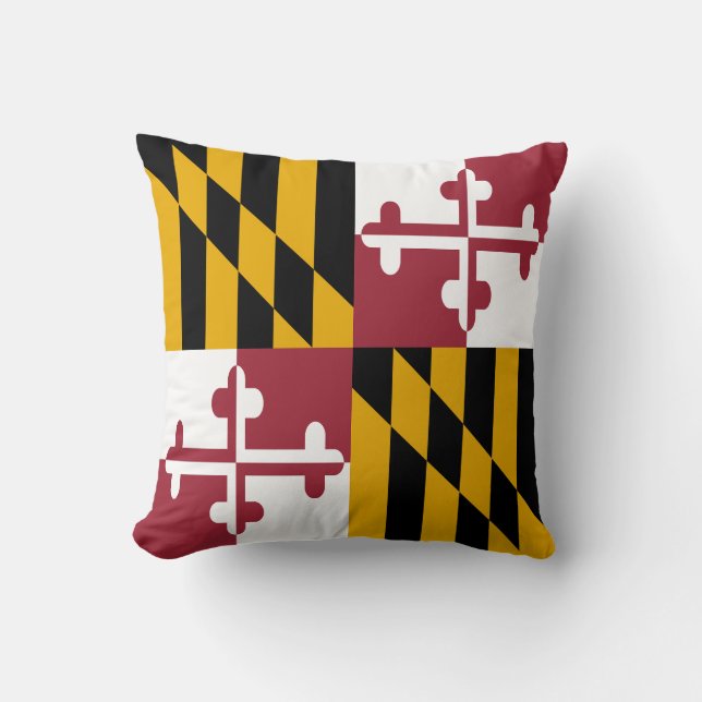 Coussin Drapeau de l'État du Maryland (Recto)