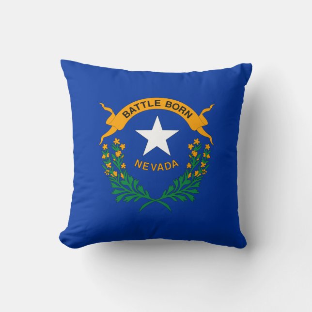 Coussin Drapeau de l'État du Nevada (Recto)