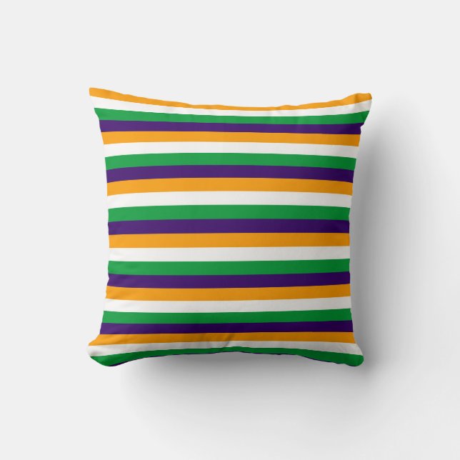 Coussin Drapeau de l'Inde rayures symbole du pays lignes m (Recto)