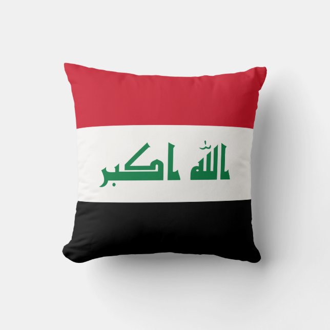 Coussin Drapeau de l'Irak (Recto)