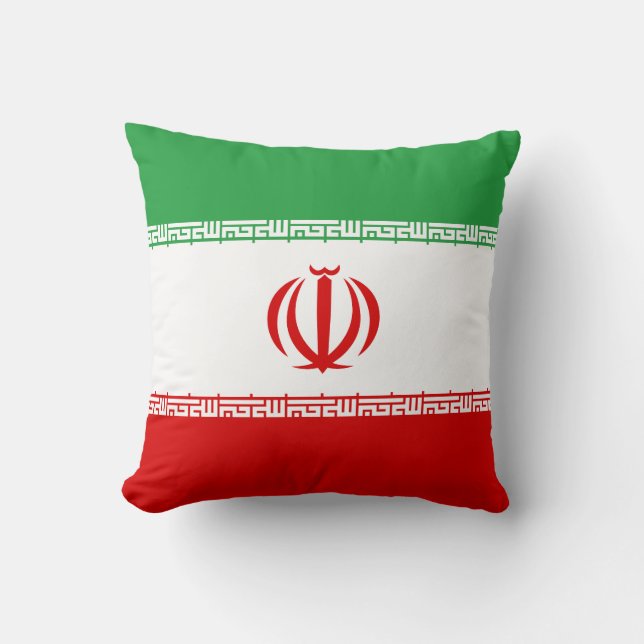 Coussin Drapeau de l'Iran (Recto)