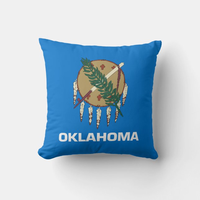 Coussin Drapeau de l'Oklahoma (Recto)