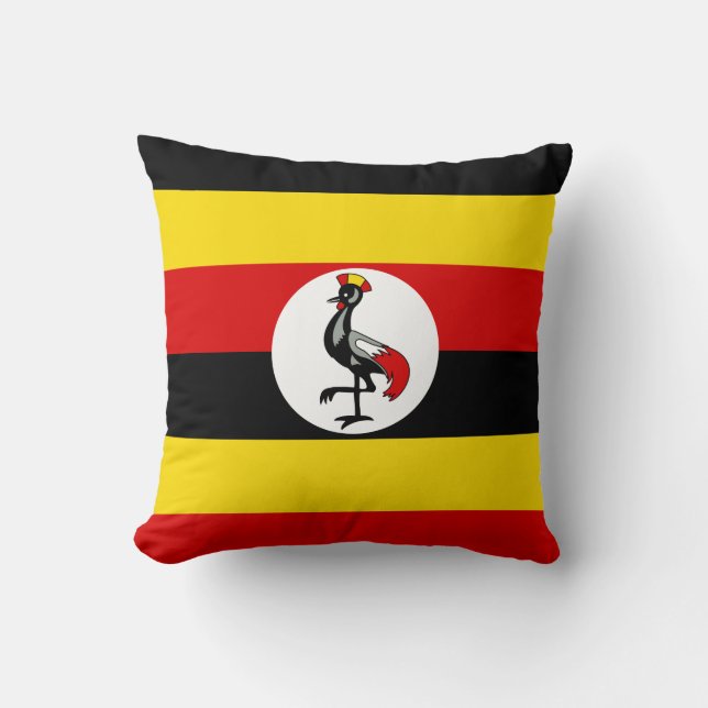 Coussin Drapeau de l'Ouganda (Recto)