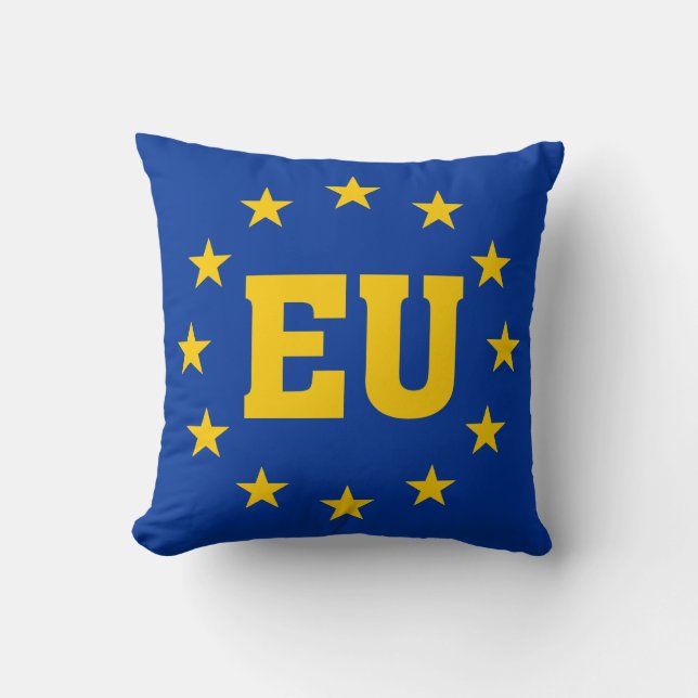 Coussin Drapeau de l'UE, Union européenne (Recto)