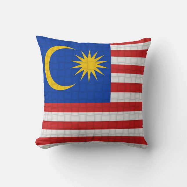 Coussin Drapeau de Malaysian de la Malaisie (Recto)