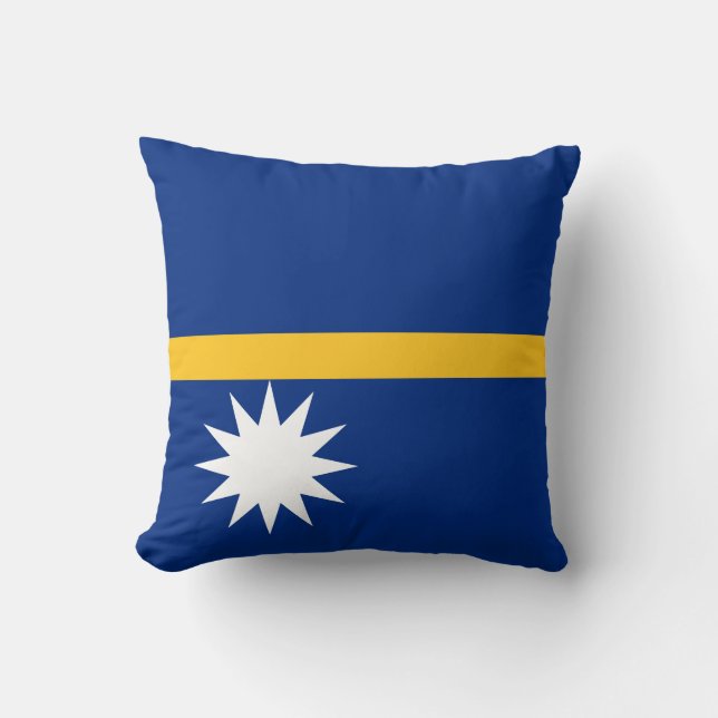 Coussin Drapeau de Nauru (Recto)