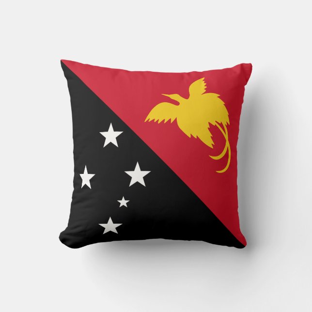 Coussin Drapeau de Papouasie-Nouvelle-Guinée (Recto)