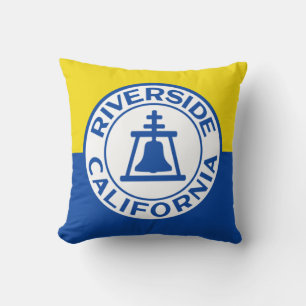Coussin Drapeau de Riverside, Californie