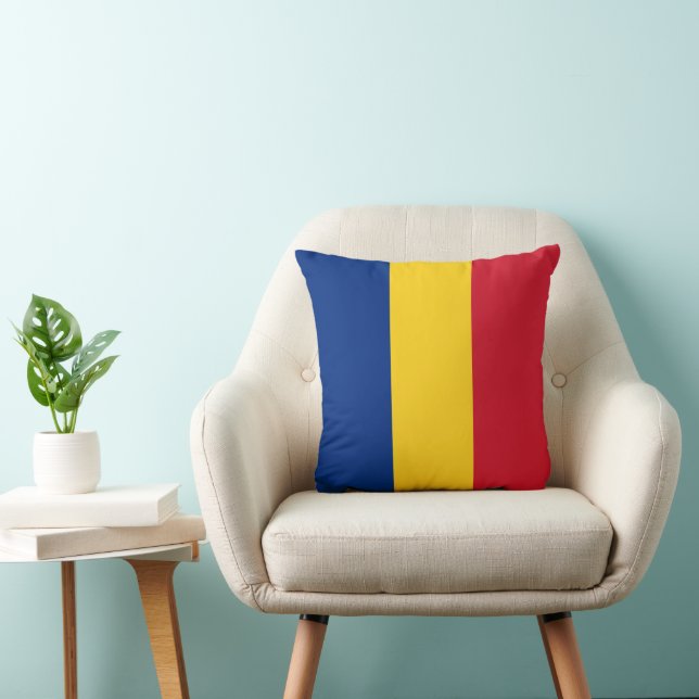 Coussin Drapeau de Roumanie (Chaise)