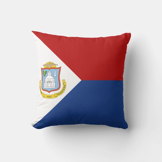 Coussin Drapeau de Saint-Martin (Recto)