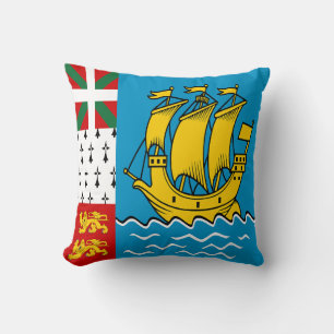 Coussin Drapeau de Saint-Pierre-et-Miquelon