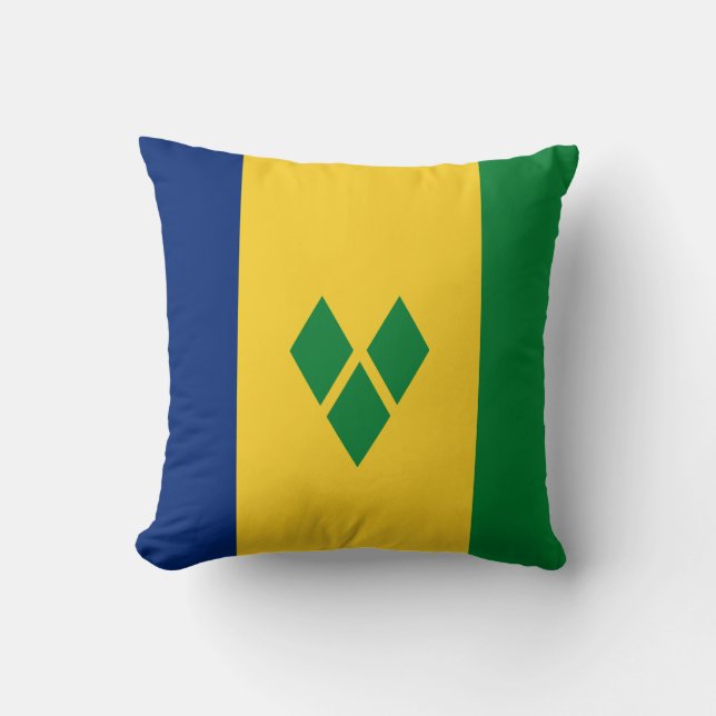 Coussin Drapeau de Saint-Vincent (Recto)