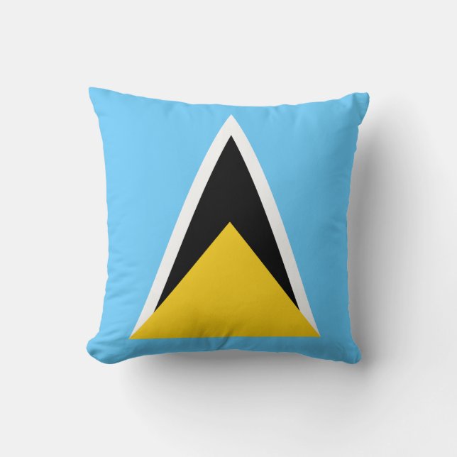 Coussin Drapeau de Sainte-Lucie (Recto)