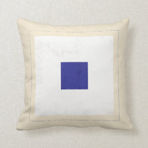 Coussin Drapeau de signal nautique de la lettre "S"