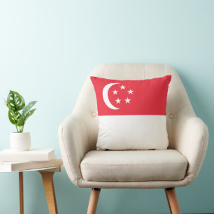 Coussin Drapeau de Singapour