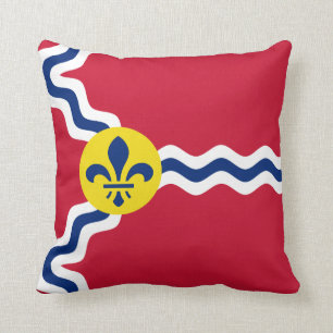 Coussin Drapeau de St Louis, Missouri