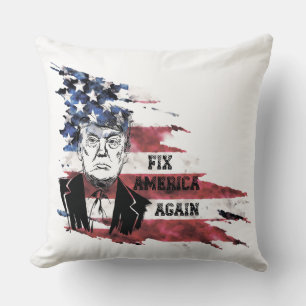 Coussin Drapeau des Etats-Unis.Donald Trump.