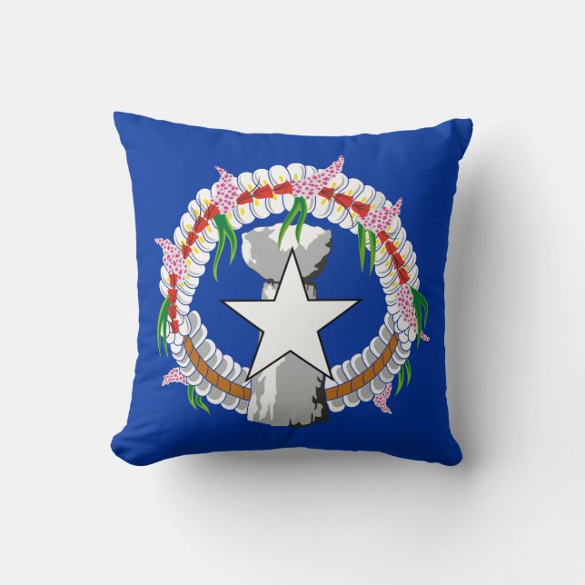 Coussin Drapeau des îles Mariannes du Nord (Recto)