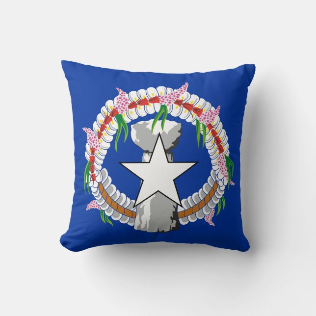 Coussin Drapeau des Îles Mariannes du Nord (Recto)