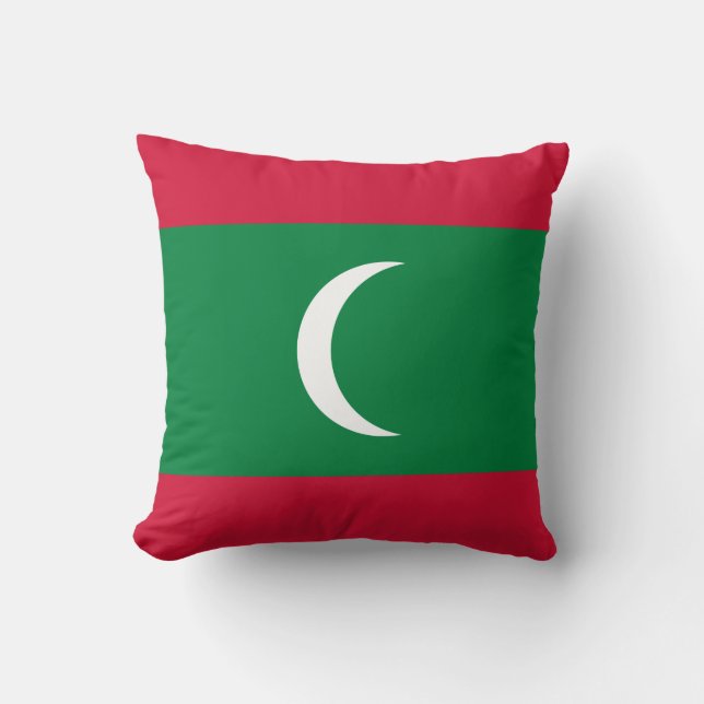 Coussin Drapeau des Maldives (Recto)