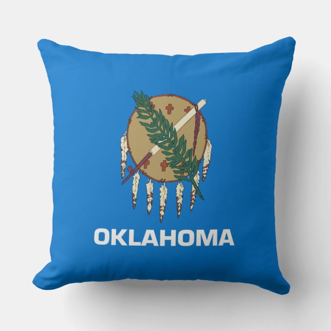 Coussin Drapeau d'État de l'Oklahoma (Recto)