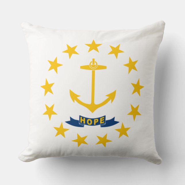 Coussin Drapeau d'État de Rhode Island (Recto)