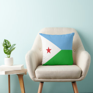 Coussin Drapeau Djibouti