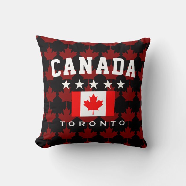 Coussin Drapeau du Canada Toronto Maple Leaf (Recto)