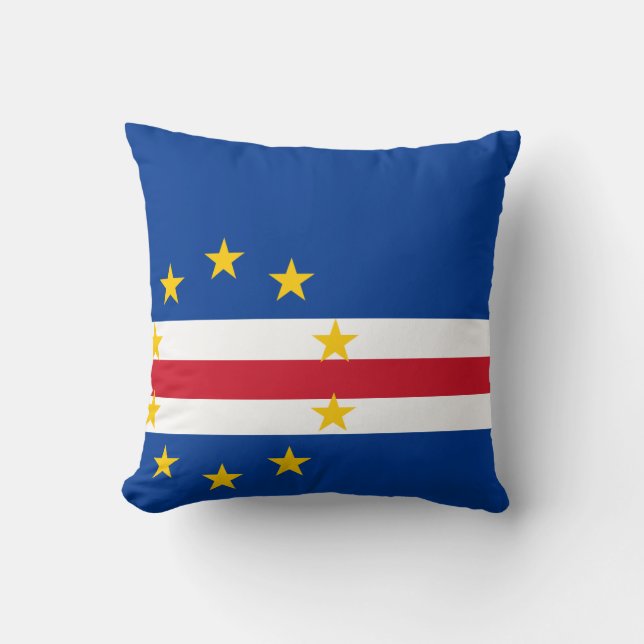 Coussin Drapeau du Cap Vert (Recto)
