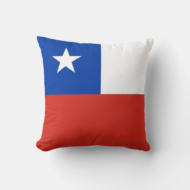 Coussin Drapeau du Chili (Recto)