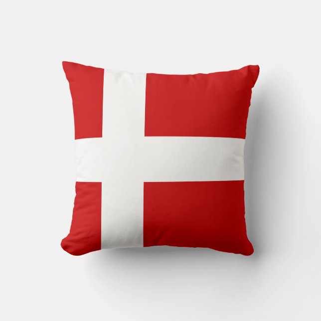 Coussin Drapeau du Danemark (Recto)