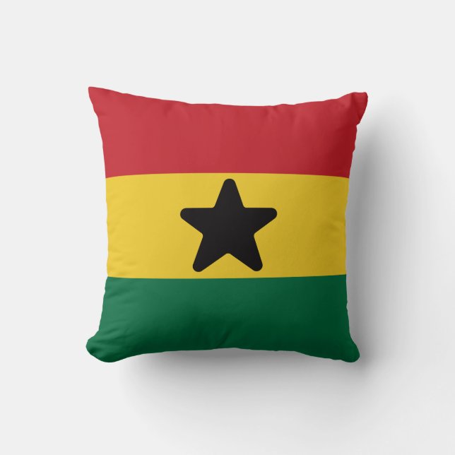 Coussin Drapeau du Ghana (Recto)