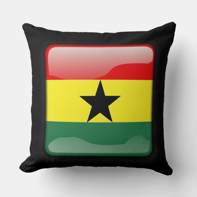 Coussin Drapeau du Ghana (Recto)