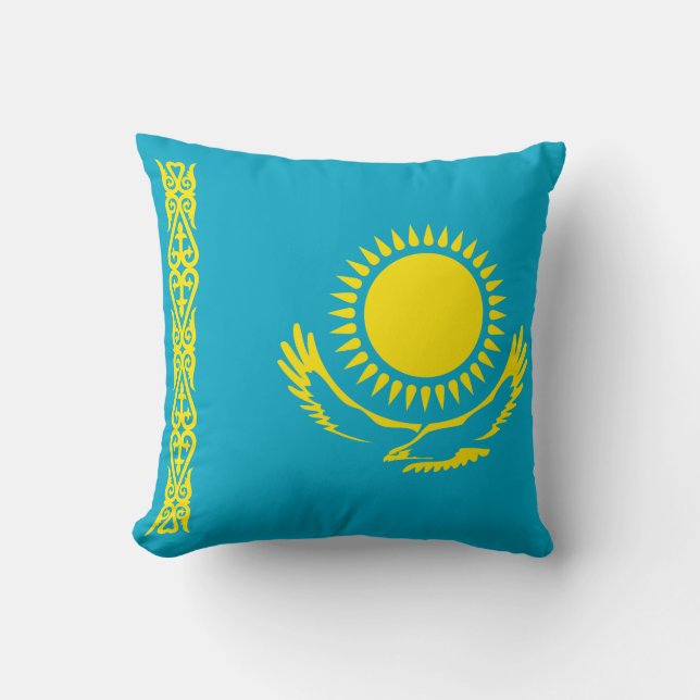 Coussin Drapeau du Kazakhstan (Recto)