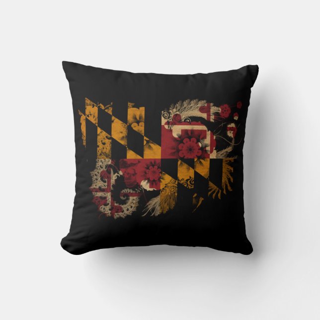 Coussin Drapeau du Maryland (Recto)