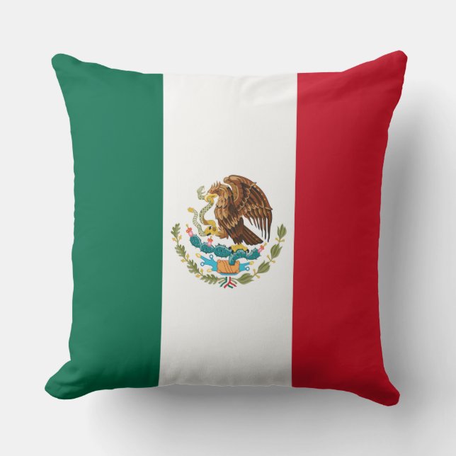 Coussin Drapeau du Mexique, Drapeau de la République mexic (Recto)