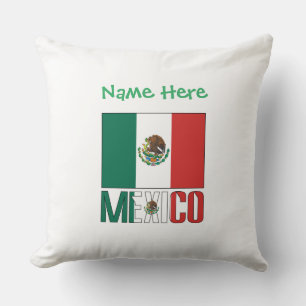 Coussin Drapeau du Mexique personnalisé